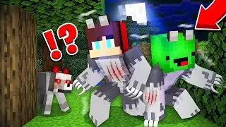 JJ And Mikey TURNED INTO EVIL WOLVES in Minecraft Maizen