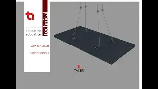 Ada Panel Asma Tavan Sistemleri / Softboard / TACER