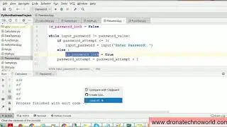 16.  Python Tutorial - Password Use case with While loop and IF condition