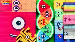 Meet Numberblocks NEW 1300 Puzzle Tetris Shape| ASMR chirping of birds