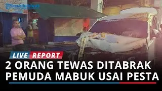 BREAKING NEWS : Pulang Pesta Halloween Pemuda Mabuk Kendarai Mobil Tabrak Warung, 2 Orang Tewas