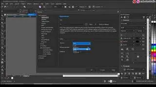 Tutorial CorelDRAW Cara Mengubah Tema CorelDRAW Menjadi Hitam atau Dark Mode