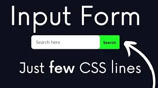 How to Design Input Field in HTML & CSS | Make CSS Input Form