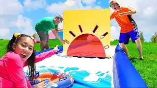 Ellie Makes DIY Swimming Pool Arts and Crafts| Ellie Sparkles Show