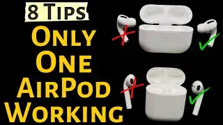 Fix Only One AirPod Working At a Time? Heres How to Fix in 2024 [AirPods Pro, 3,2]