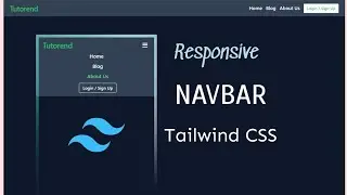 How to create a responsive Navbar with Tailwind CSS with drop-down menu