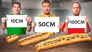 10 VS 50 VS 100 см ЕДЫ ЧЕЛЛЕНДЖ!