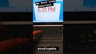 Exactly time shortcut gorilla Ms Word #shorts