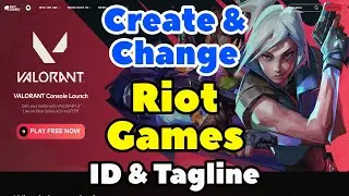 How to Create & Change Riot Games ID and Tagline - 2024