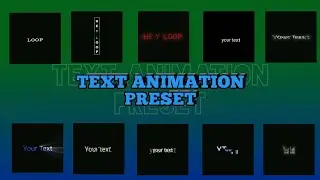Top 10 🔥Alight Motion Text Animation Presets |AlightMotion Preset Download Free 10 text presets| (2)