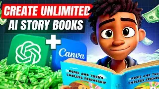 How To Create A Story Book For KIDS Using Canva and ChatGPT | Turn It Into An HD Video