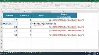 IFERROR Formula in Excel || How to handle error result