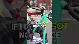 HIS FRONT WHEEL FELL OFF🤯 #bikelife #rideout #fails