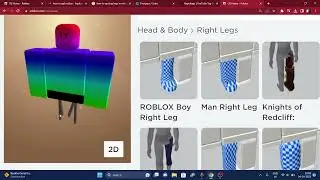 How to get new rainbow free headless and legless avatar- Roblox guide😱😮