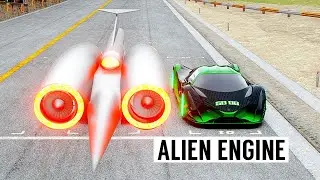 Thrust SSC GTR vs Devel Sixteen Alien Engine at Special Stage Route X