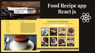 React Js| Food Recipe App| TheMealDB API | react-router-dom|2022