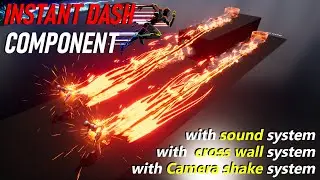 01 Instant Dash Component with sound system for Uneal Engine