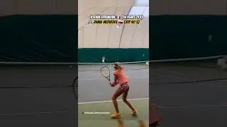 14-year-old Ksenia Efremova vs Daniil Medvedev (ATP No 3) at the Mouratoglou Tennis Academy 👌