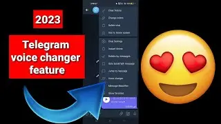 how to change voice in Telegram app | Telegram voice changer app 2023