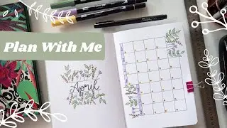 Plan With Me: April 2021 Easy & Clean Spring Bullet Journal Set Up