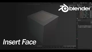 Blender Tutorials Chapter 3 - Edit Mode Tools - Inset Face Tool