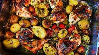 Baked Chicken With Potatoes | CaribbeanPot.com