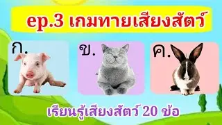 ep.3 เกมทายเสียงสัตว์ 20 ข้อ | เรียนรู้คำศัพท์ภาษาอังกฤษเกี่ยวกับสัตว์ | WAWA kids art