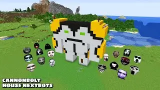 SURVIVAL CANNONBOLT HOUSE WITH 100 NEXTBOTS in Minecraft - Gameplay - Coffin Meme