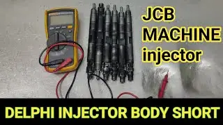 DELPHI INJECTOR SHORT CHECK ! DELPHI INJECTOR CHECK ! JCB MACHINE STARTING PROBLEM ! DELPHI INJECTOR