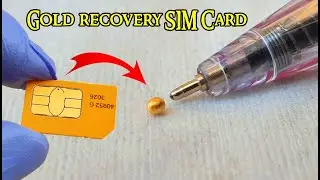 Gold recovery from SIM Card cell phones 📱Sim cards recycling gold📱