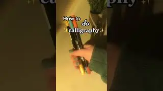 how to do calligraphy for beginners :) 