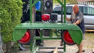 Band sawmill build from scratch | Ленточная пилорама: строительство с нуля