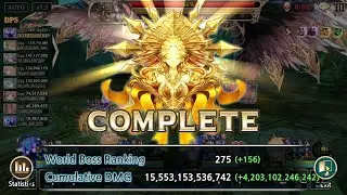 King's Raid - World Boss 3 - 4.2T - feat Esker and Chrisha + Gear and Perks