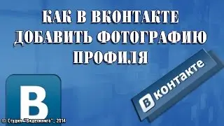 Как в Вконтакте добавить фотографию профиля