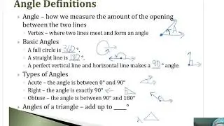 Angle Definitions Voc Math B