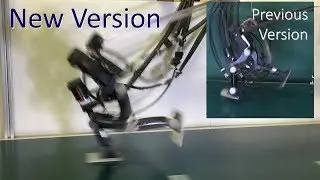 ACHIRES: Improved Running Taking Dynamically Unstable Posture Achieved with High-Speed Vision