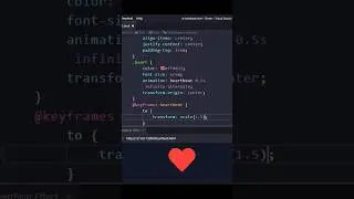 Quick Heartbeat Effect with CSS #csseffect #creativity