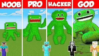 GARTEN OF BANBAN HOUSE BUILD CHALLENGE - Minecraft Battle: NOOB vs PRO vs HACKER vs GOD / Animation