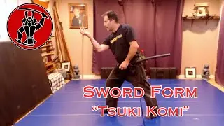 Katana Sword Form, Tsuki Komi