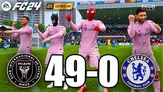 FIFA 23 - RONALDO, MESSI, SPIDER MAN ALL STARS PLAYS TOGETHER | Inter Miami CF 49-0 CHESEA