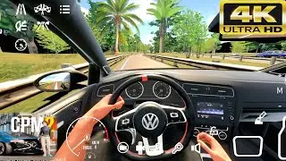 Car Parking multiplayer 2 - VW Golf GTI MK7 - POV drive downpipe Exhaust