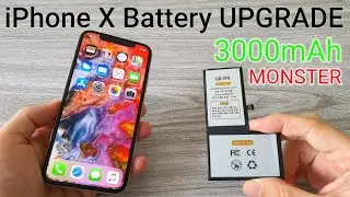 Upgrading my iPhone X with 3000mAh Battery 🔋😲 SUPERCHARGED