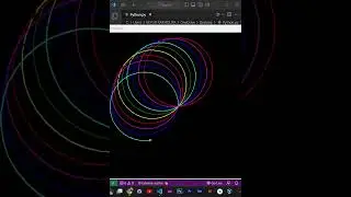 Fractal using Spirograph in Python #shorts #python