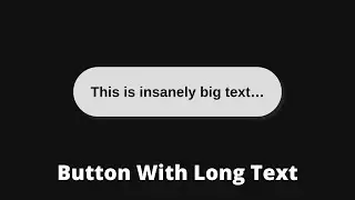 Animated Button With Big Text | CSS Only | Text Overflow