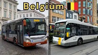 Buses in Belgium: Brussels and Antwerp 🇧🇪 | 2024