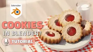 Let's create a delicious cookie in Blender! Step by step tutorial!