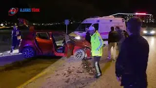 Erzurum’da trafik kazası: 3 yaralı