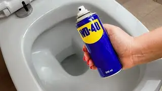 🔥Pour WD 40 into the toilet! Everyone should know this trick!