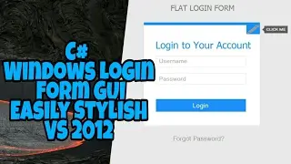 How to C# Login Form Unique GUI from Google Images