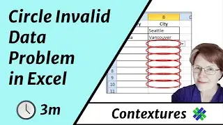 Circle Invalid Data Problem in Excel with Ignore Blank Setting